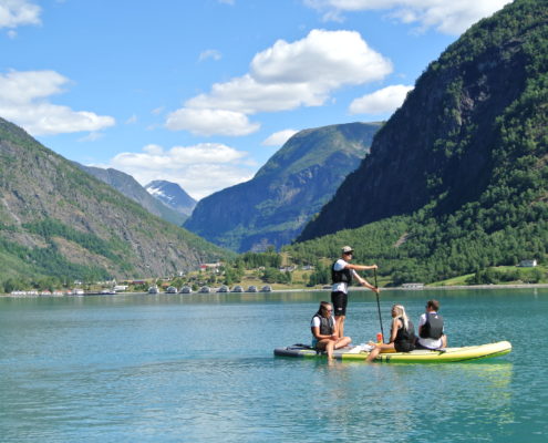 Mega-SUP Norway Sognefjord. Isle Megalodon